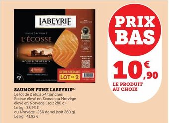 U Express Saumon fume labeyrie offre