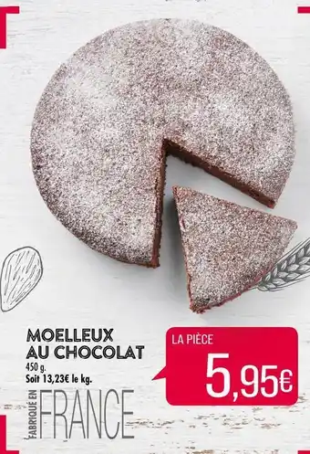 Match Moelleux aux chocolat offre