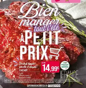 Bavette d'aloyau marinée