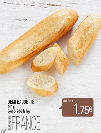 Match Demi baguette offre