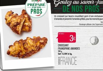 Match Croissant frangipane amandes offre