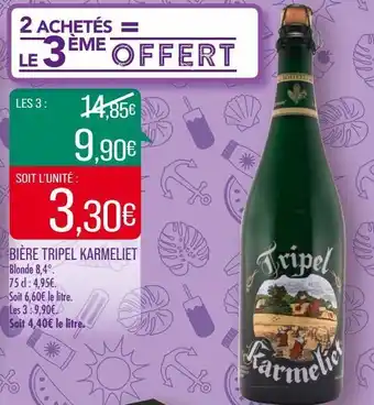 Match Bière tripel karmeliet offre