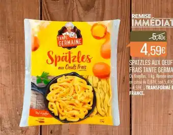 Match Spatzles aux oeufs frais tante germaine offre