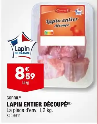 ALDI Corril lapin entier découpé offre
