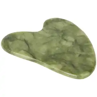 Action gua sha en pierre de jade