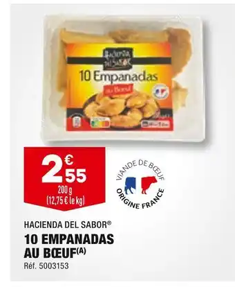ALDI Hacienda del sabor 10 empanadas au bœuf offre