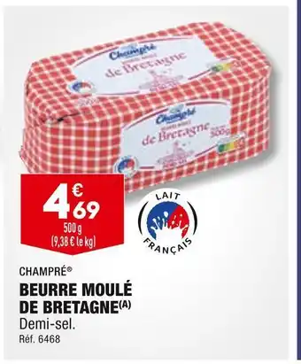 ALDI Champré beurre moulé de bretagne offre