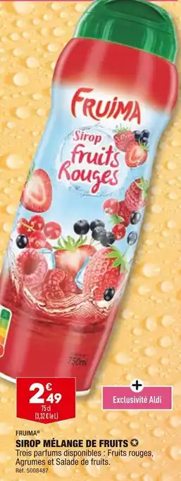 ALDI Fruima sirop mélange de fruits offre