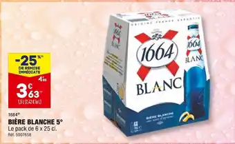 ALDI 1664 bière blanche 5° offre
