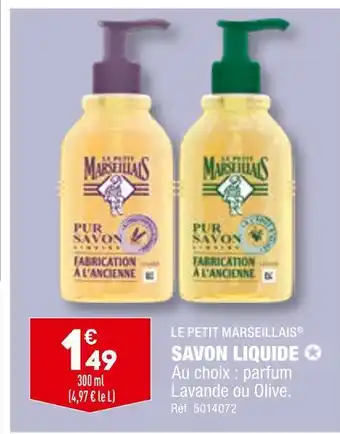ALDI Le petit marseillais savon liquide offre