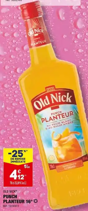 ALDI Old nick punch planteur 16° offre