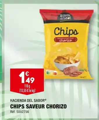 ALDI Hacienda del sabor chips saveur chorizo offre
