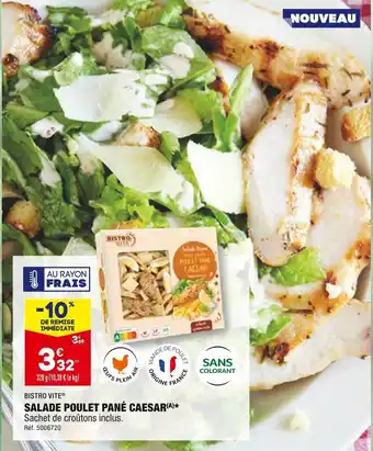 ALDI Bistro vite salade poulet pané caesar offre