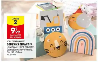 ALDI Home creation kids coussins enfant offre