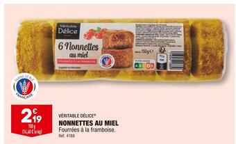 ALDI Véritable délice nonnettes au miel offre