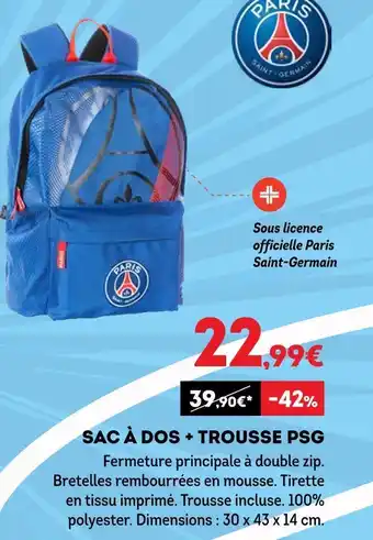 Psg sac Ă dos + trousse