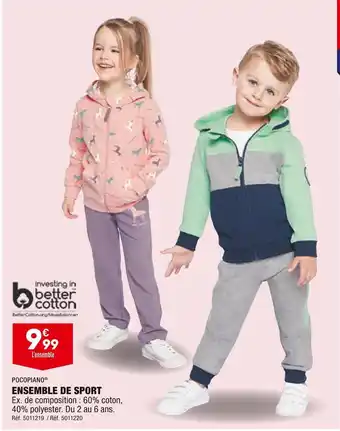 ALDI Pocopiano ensemble de sport offre