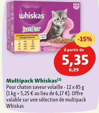 Maxi Zoo Whiskas multipack whiskas offre