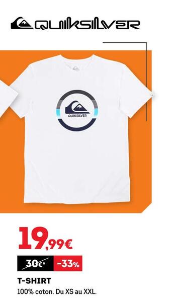 Sport 2000 Quiksilver t-shirt offre
