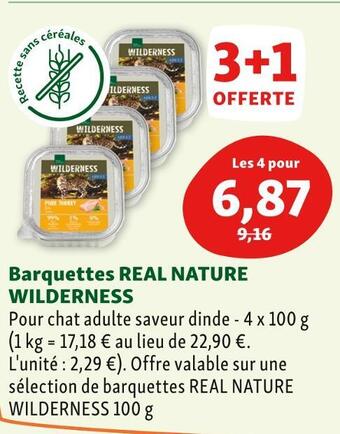 Real nature barquettes wilderness