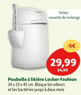 Maxi Zoo Poubelle à litière locker fashion offre