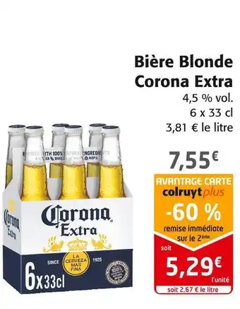 Colruyt Corona extra bière blonde offre