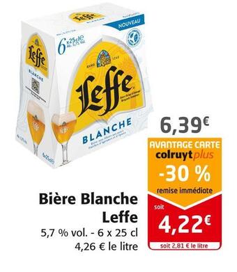 Colruyt Leffe bière blanche offre