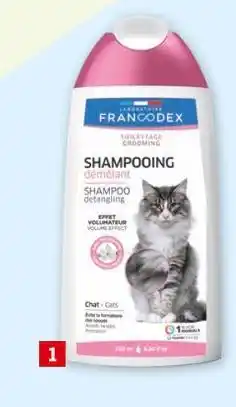 Maxi Zoo Francodex shampoing démêlant offre