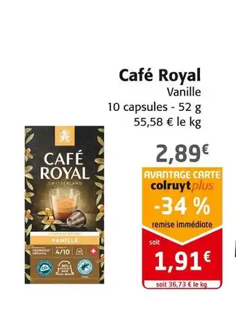 Colruyt Café royal café royal offre