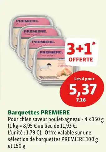 Maxi Zoo Premiere barquettes premiere offre