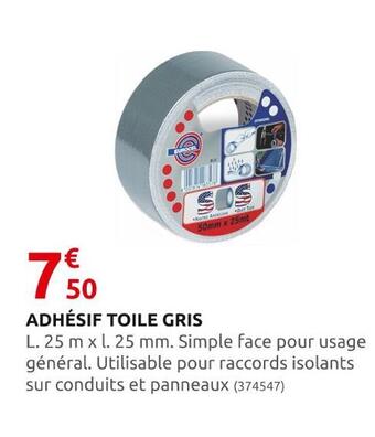 Rural Master Adhésif toile gris offre