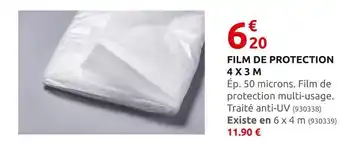 Rural Master Film de protection 4 x 3 m offre