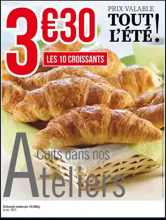 Casino Supermarchés Croissants vendus par 10 (400g) offre