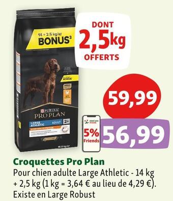 Maxi Zoo Pro plan croquettes offre