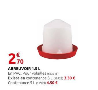 Rural Master Abreuvoir 1.5 l offre