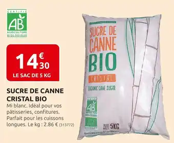 Rural Master Sucre de canne cristal bio offre