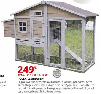 Rural Master Poulailler bonny offre