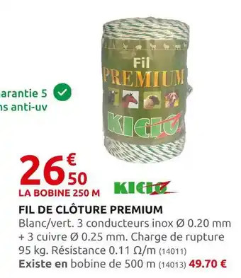 Rural Master Kiclo fil de clôture premium offre