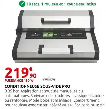 Rural Master Conditionneuse sous-vide pro offre