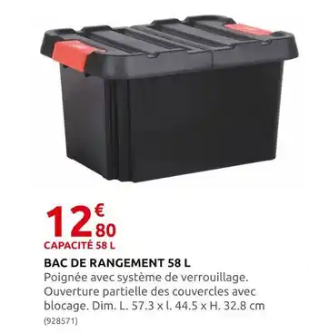 Rural Master Bac de rangement 58 l offre