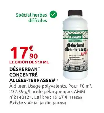 Rural Master Désherbant concentré allées-terrasses offre