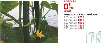 Rural Master Tuteur acier plastifié vert offre