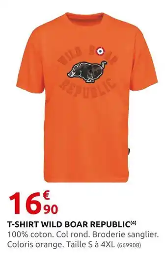 T-shirt wild boar republic