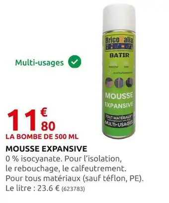 Rural Master Mousse expansive offre