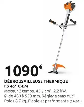 Rural Master Débrousailleuse thermique fs 461 c-em offre
