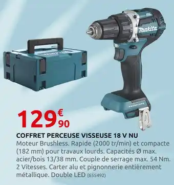 Rural Master Makita coffret perceuse visseuse 18 v nu offre