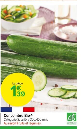 Carrefour Market Courgette offre