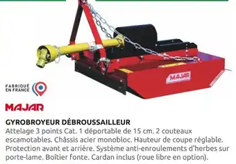 Rural Master Mojar gyrobroyeur débroussailleur offre
