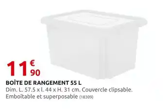 Rural Master Boîte de rangement 55 l offre