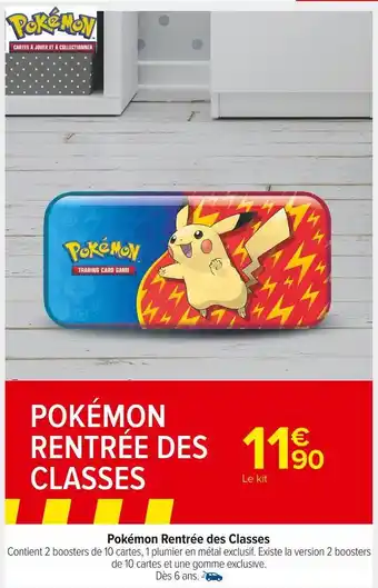 Carrefour Market Pokémon pokémon rentrée des classes offre